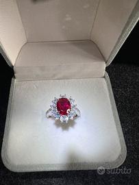 Lady. D 2Ct Rubino lab. diamanti lab.