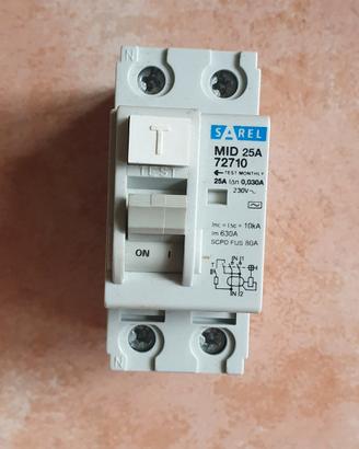 SAREL Interruttore differenziale  25A