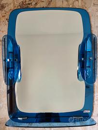 Specchio Vintage anni 60/70 - Cristallo Blu e Luce