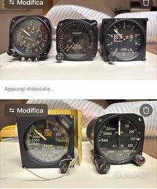 Lotto strumenti aeronautici vintage Militaria