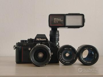 Nikon F3 Ottiche  Flash e Custodia