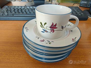 piattini e tazza Copenhagen stoneware Thailand