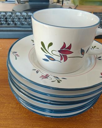 piattini e tazza Copenhagen stoneware Thailand