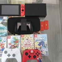 Nintendo switch,  con 3 giochi e accessori