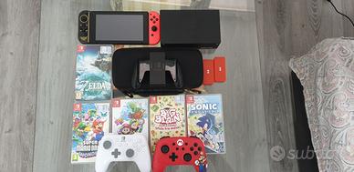 Nintendo switch,  con 3 giochi e accessori