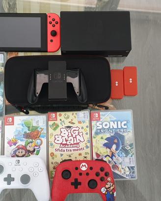 Nintendo switch,  con 3 giochi e accessori