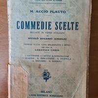 "Commedie Scelte" di M. Accio Plauto anni '30 Sonz