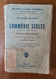 "Commedie Scelte" di M. Accio Plauto anni '30 Sonz