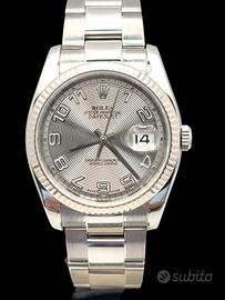 rolex datejust 36 mm ref 116234 full set oro bianc