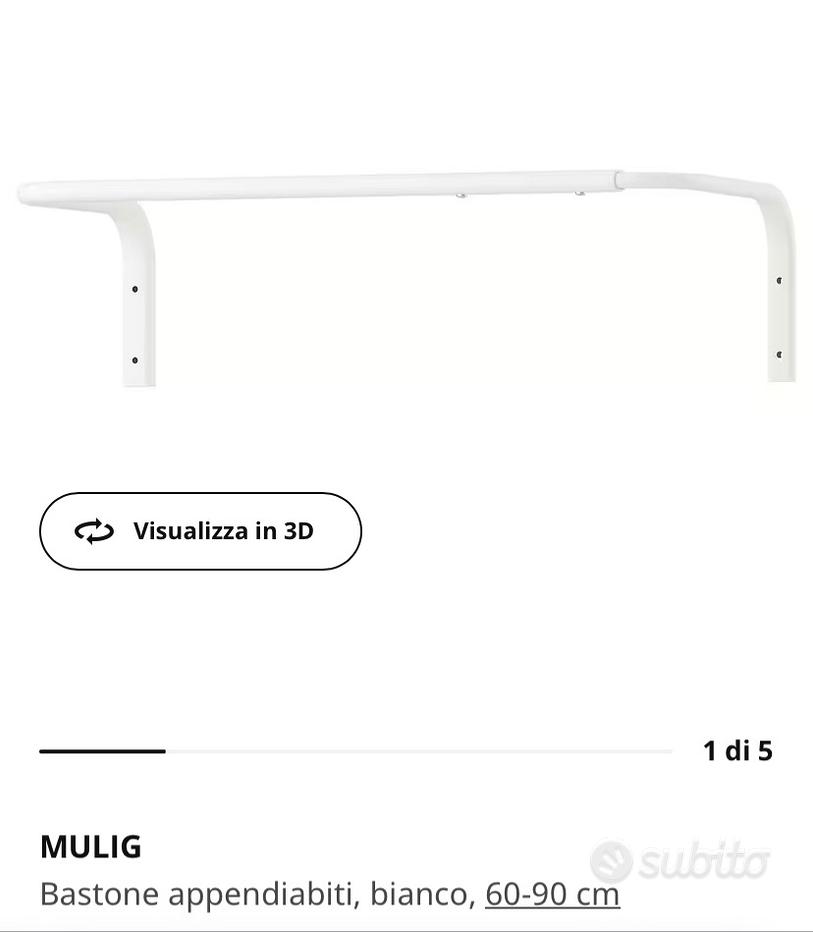 KOMPLEMENT Bastone appendiabiti, bianco, 50 cm - IKEA Italia