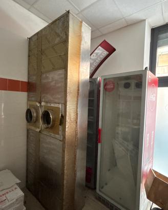 Cappa aspirante professionale in acciaio inox per