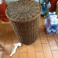 grande cesto biancheria vintage 