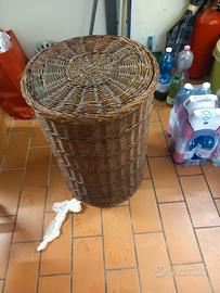 grande cesto biancheria vintage 