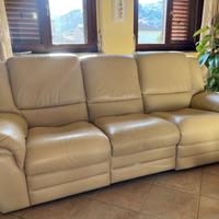 Divano in pelle 3 sedute