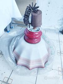 Lampadario saliscendi vetro vintage