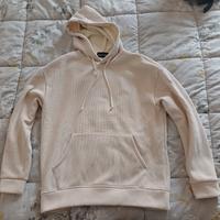 Felpa uomo panna black rags nuvolari taglia m