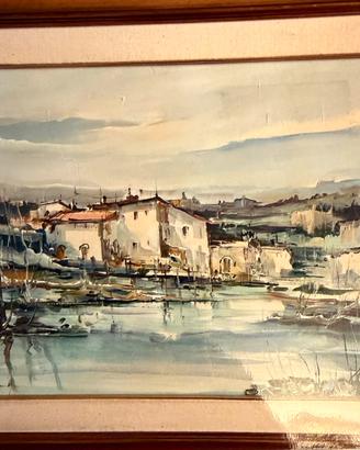 Quadro orginale olio su tela sulla laguna