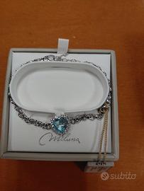 Bracciale argento 925, topazio cuore Cielo Miluna 