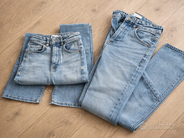 jeans zara bambina ragazza xs 2 paia