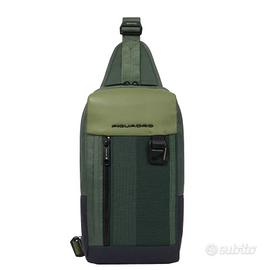 Piquadro Monospalla Verde Porta iPad Mini