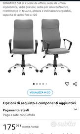 Poltrona da ufficio sfoderabile e reclinabile