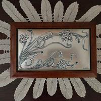 Portagioie vintage Castellani in radica e argento 