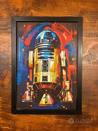 Quadro da parete/tavolo R2D2 Star Wars