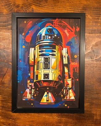 Quadro da parete/tavolo R2D2 Star Wars