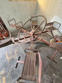 giostra girotondo in ferro