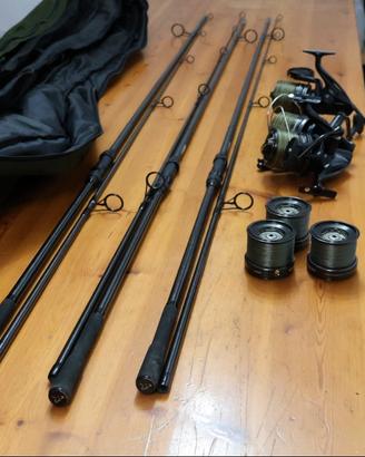 Set completo carpfishing Fox Horizon e Shimano
