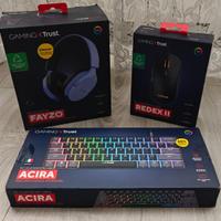 Kit Gaming TRUST RGB - tastiera, mouse, cuffie