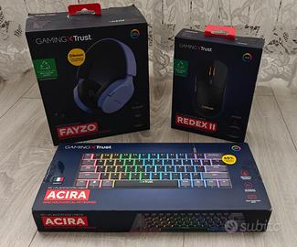 Kit Gaming TRUST RGB - tastiera, mouse, cuffie