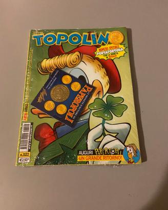 Topolino 3122 blisterato, con monete