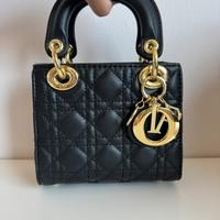 Borsa lady dior nera pelle