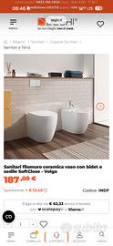 Vaso sanitario filomuro WC NUOVO
