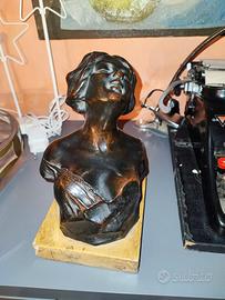 Bronzo busto di donna