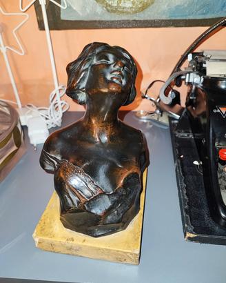 Bronzo busto di donna