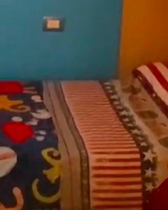 Letto singolo completo di materasso e rete a doghe