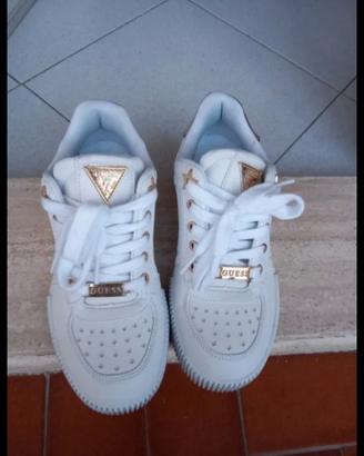 guess sneakers  bianche oro n 36