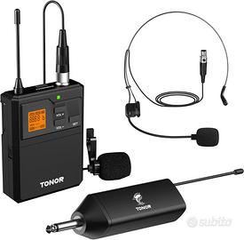 TONOR Microfono Wireless UHF