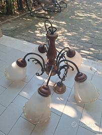 Lampadario a sospensione anni '80 - '90