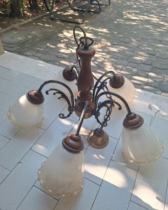 Lampadario a sospensione anni '80 - '90