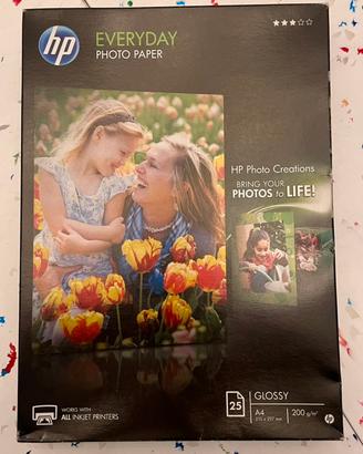 Carta fotografica HP A4