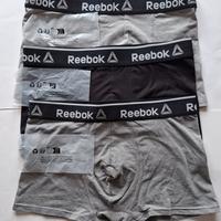 "REEBOK" ORIGINALI, TRE BOXER UOMO NUOVI,TAGLIA "M