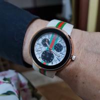 Orologio bianco cinturino in silicone funzionante