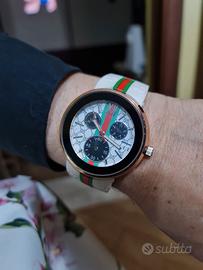 Orologio bianco cinturino in silicone funzionante