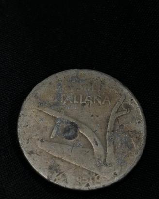 moneta rara 10 lire spiga rovinata 
