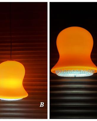 Coppia Lampade a sospensione Vetro di Murano 