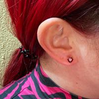 Orecchini Pandora Cuore Rosso Oro