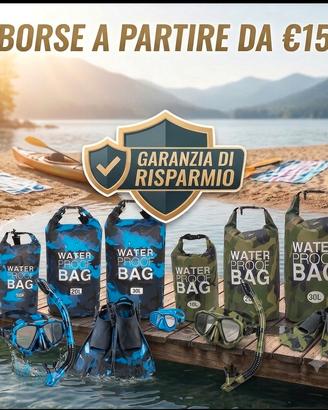 Kit Snorkeling Sacca Stagna, Maschera e Mini Pinne